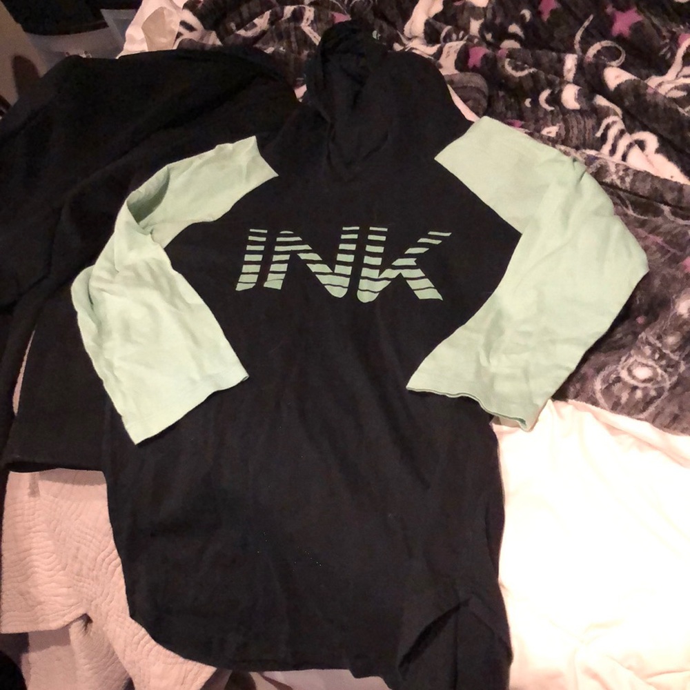 Ink addict baseball hooded tee